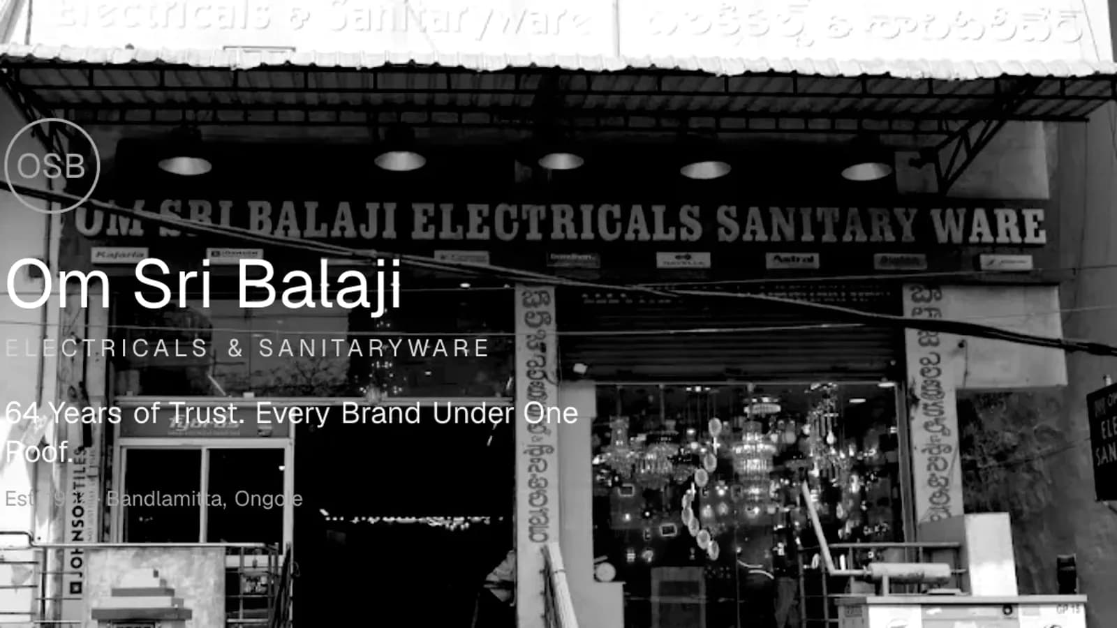 Om Sri Balaji Electricals — Retail Digital Experience