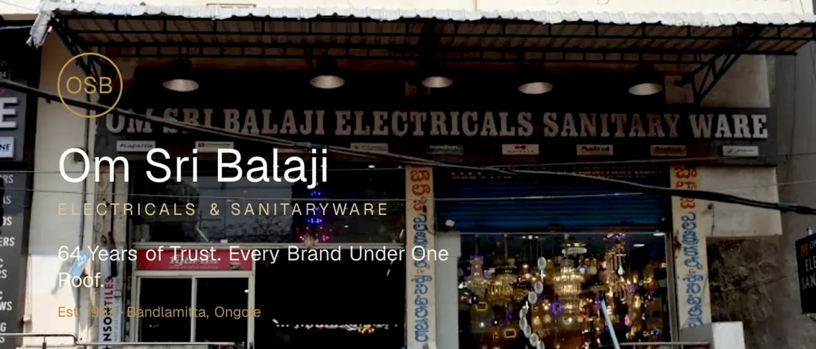 Om Sri Balaji Electricals — showroom detail